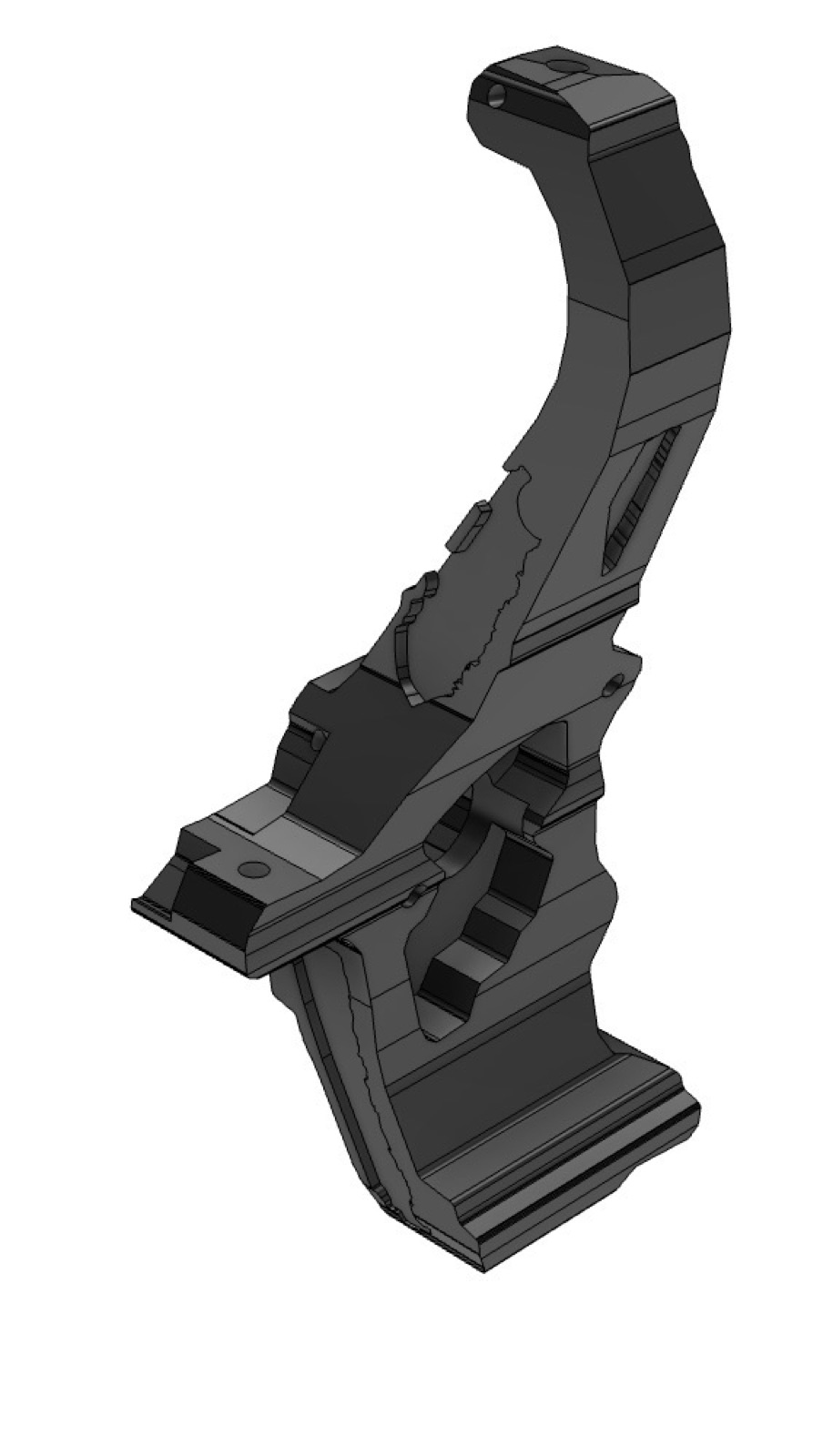 Machinable billet version of the knuckle as a Fusion solid